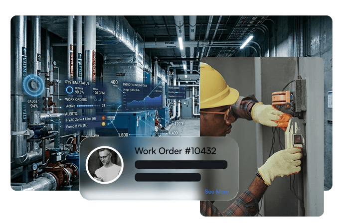 Property and facility management operations in a modern building